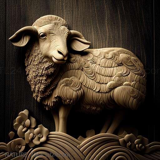 Nature and animals (st sheep 2, NATURE_7366) 3D models for cnc